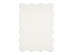 Alfombra moderno antideslizante lavable, crema, 160 x 220 cm