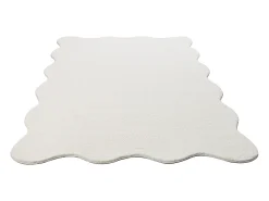the carpet Alfombra De Salón^Alfombra moderno antideslizante lavable, crema, 120 x 160 cm Blanco