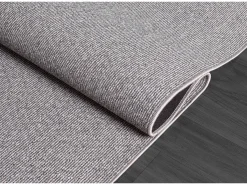 Alfombra Natal moderna uni, antimanchas, Gris, 200 x 290 cm