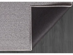 Alfombra Natal moderna uni, antimanchas, Gris, 200 x 290 cm