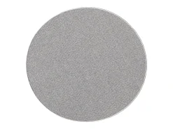 Alfombra Natal moderna uni, antimanchas, Gris, 133 cm redondo