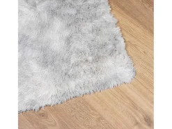 Best Alfombra NAVARRA Shaggy Plata 60x100 cm Gris
