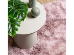 Alfombra NAVARRA Shaggy Rosa Empolvado 200x200 cm