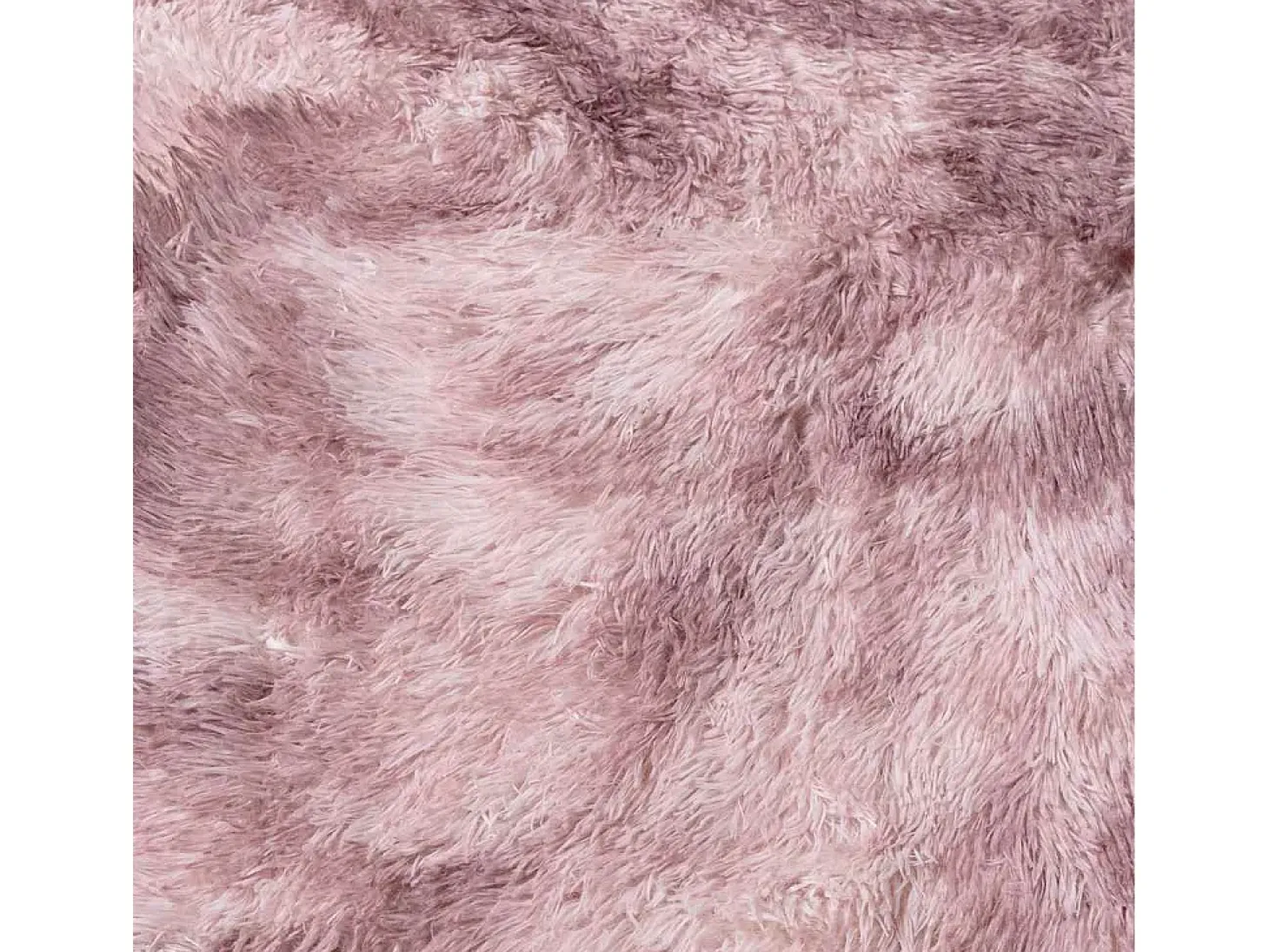 Alfombra NAVARRA Shaggy Rosa Empolvado 200x200 cm