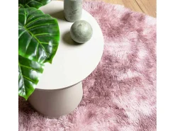 Alfombra NAVARRA Shaggy Rosa Empolvado 200x200 cm
