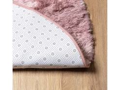 Alfombra NAVARRA Shaggy Rosa Empolvado 200x200 cm
