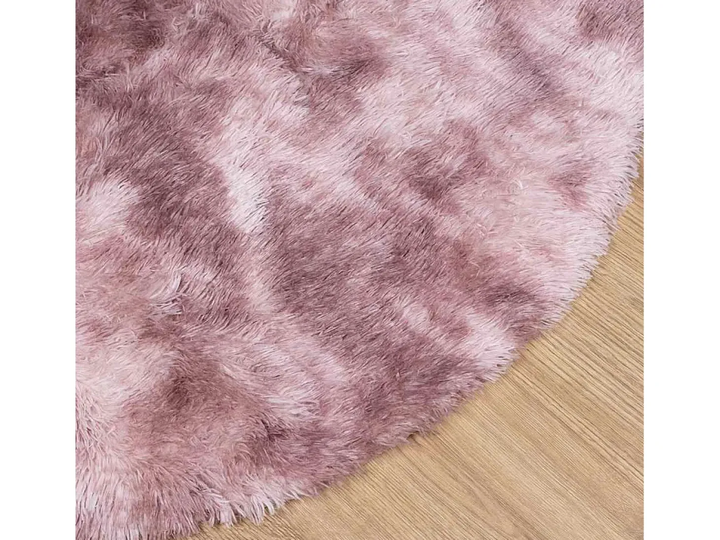 Alfombra NAVARRA Shaggy Rosa Empolvado 200x200 cm