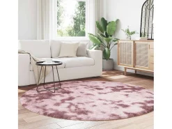 Alfombra NAVARRA Shaggy Rosa Empolvado 200x200 cm