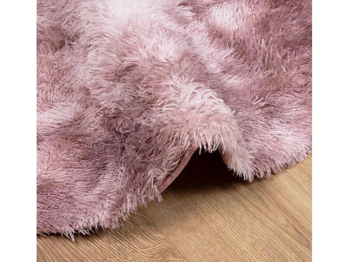 Alfombra NAVARRA Shaggy Rosa Empolvado 200x200 cm