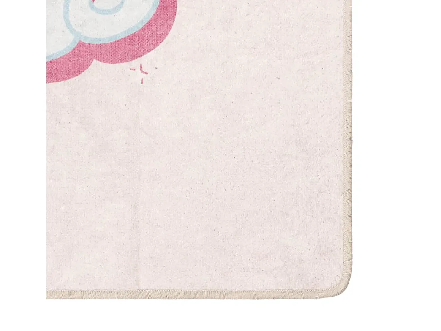 Alfombra niños lavable antideslizante unicornio rosa 160x230 cm ES723391