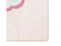 Clicnbuy Alfombra Infantil^Alfombra niños lavable antideslizante unicornio 160x230 cm Rosa