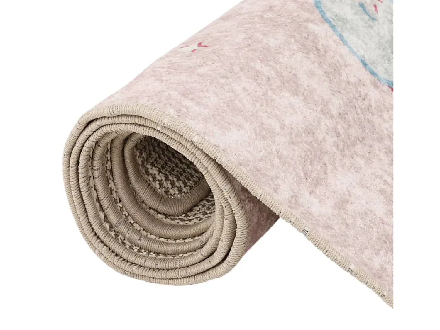Clicnbuy Alfombra Infantil^Alfombra niños lavable antideslizante unicornio 160x230 cm Rosa