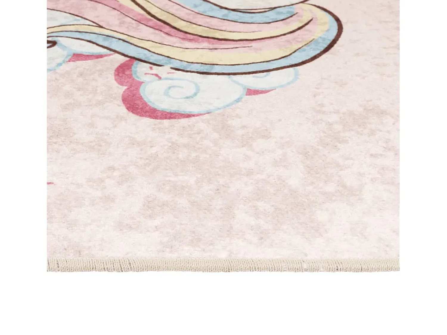 Clicnbuy Alfombra Infantil^Alfombra niños lavable antideslizante unicornio 160x230 cm Rosa