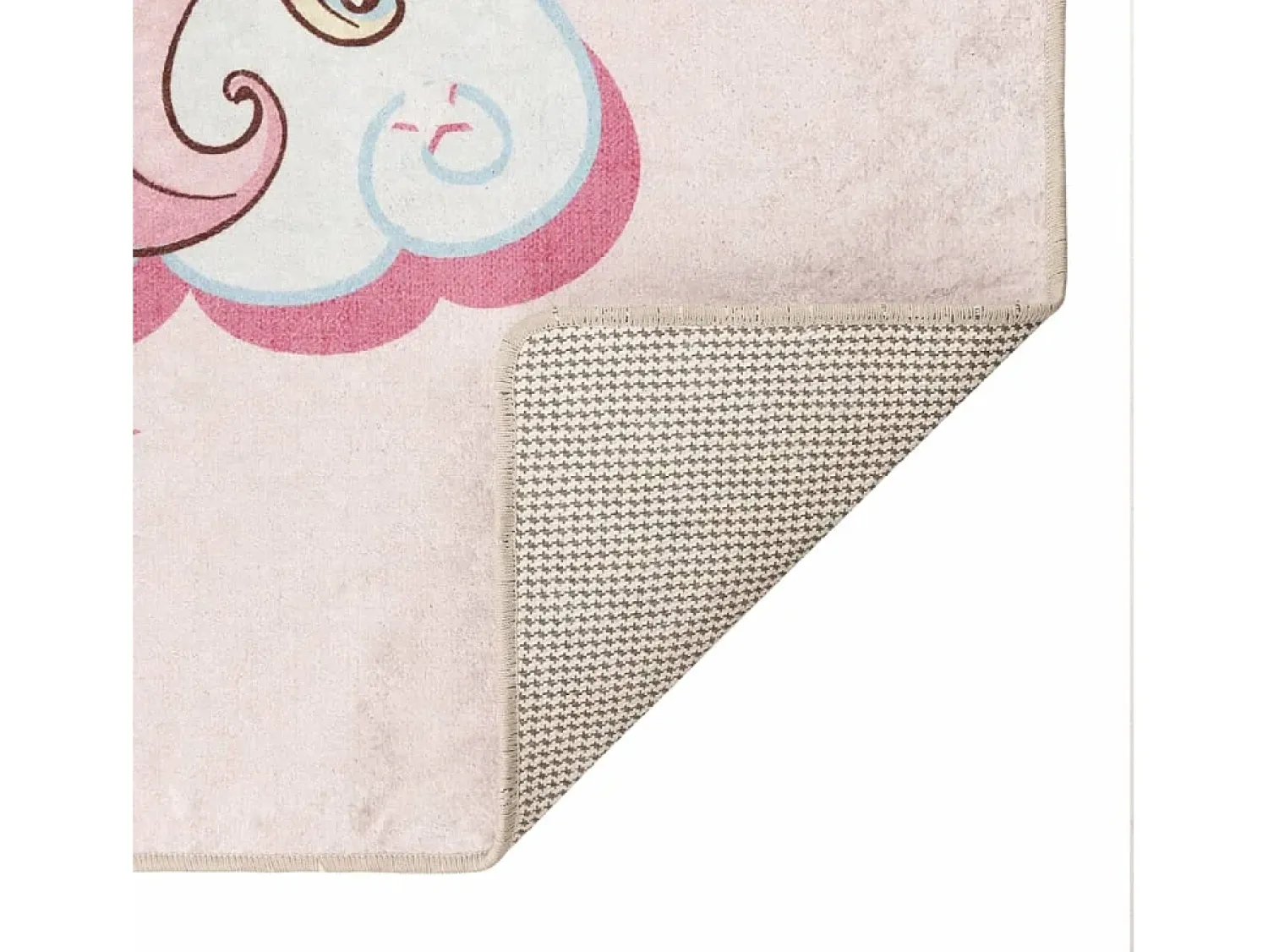 Clicnbuy Alfombra Infantil^Alfombra niños lavable antideslizante unicornio 160x230 cm Rosa