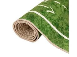 Sale Alfombra niños lavable antideslizante campo fútbol 160x230 cm ES964080 Verde