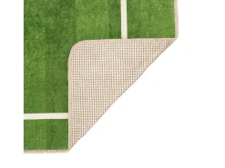 Sale Alfombra niños lavable antideslizante campo fútbol 160x230 cm ES964080 Verde