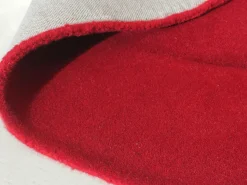 Best OZAIA Alfombra orgánica 100% lana tejida a mano 160 x 220 cm, cereza - 2200g/m², ORUNI Rojo