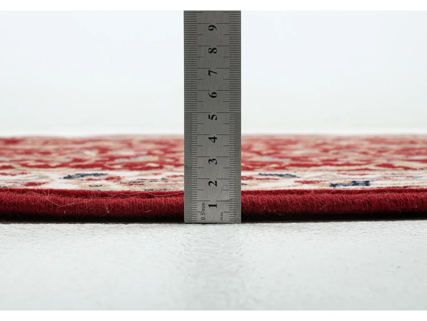 Hot Alfombra oriental tejida con ribete 133x133 cm Dolna Rojo