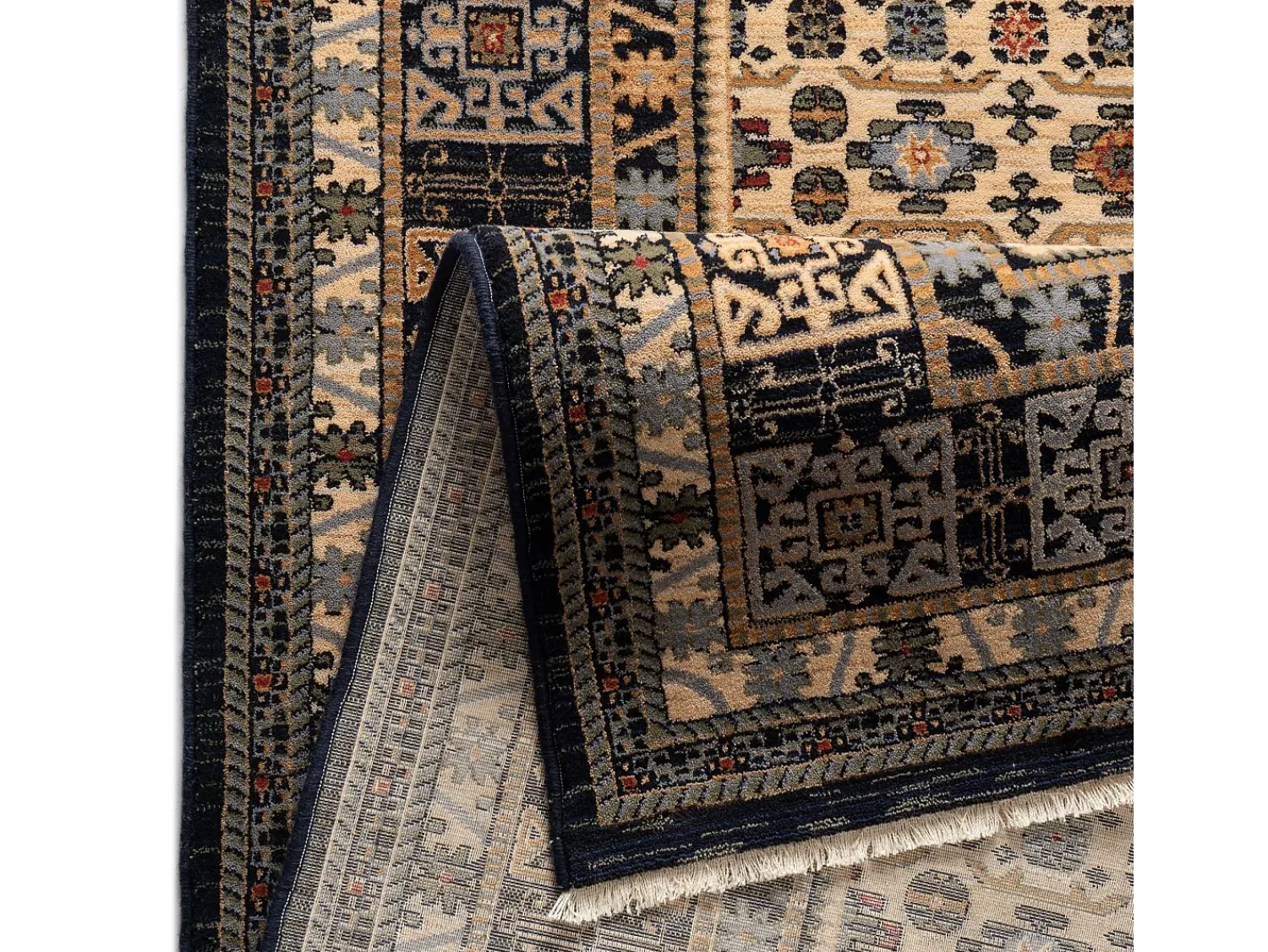 Sale Alfombra oriental tejida de lana 200x290 cm multi Saharna Azul