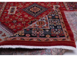 Alfombra De Salón^Alfombra oriental tejida de lana 250x340 cm Multi Saharna Rojo