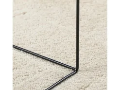 Alfombra OVIEDO de pelo corto Ø 160 cm Beige