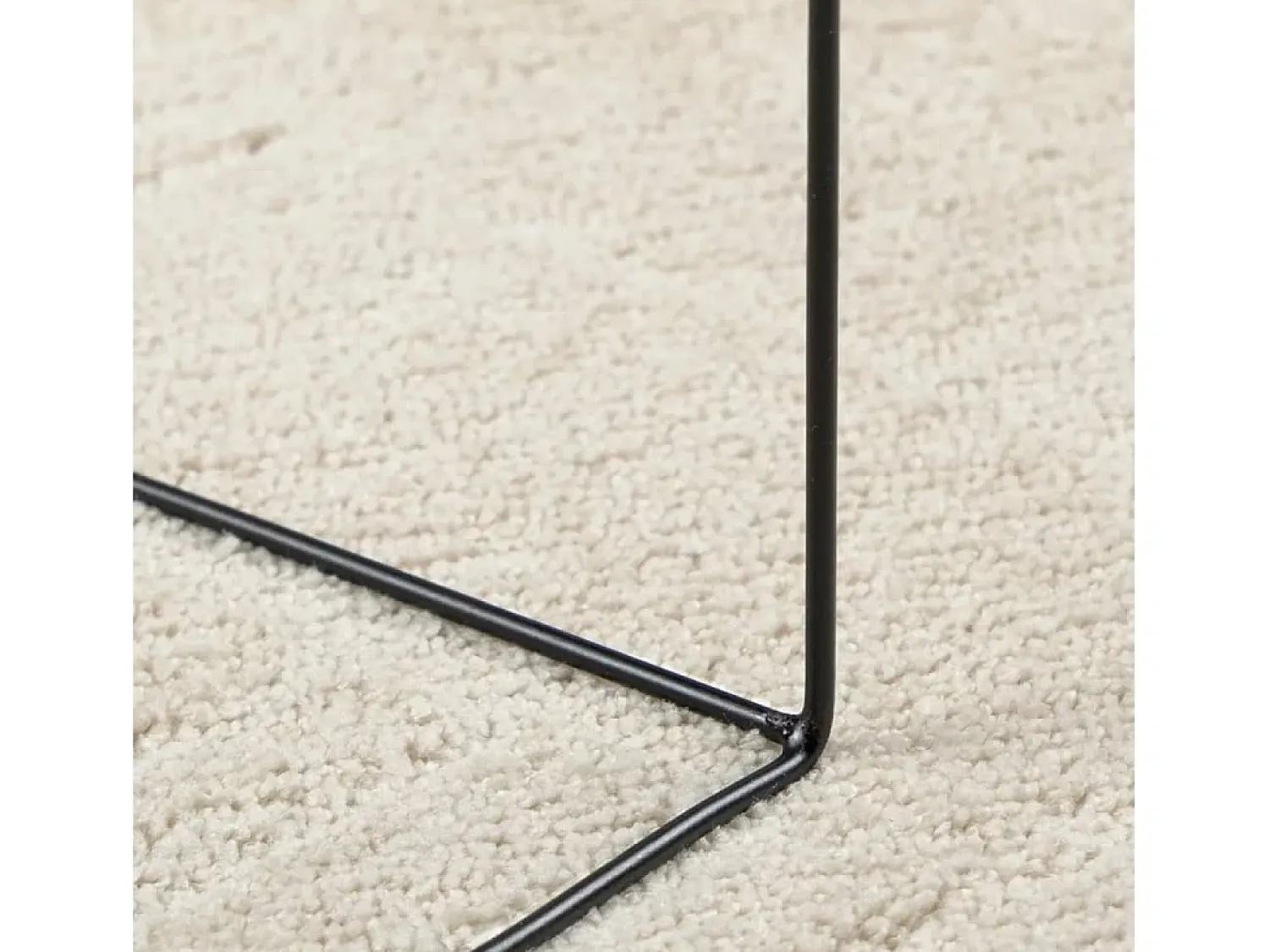 Alfombra OVIEDO de pelo corto Ø 160 cm Beige