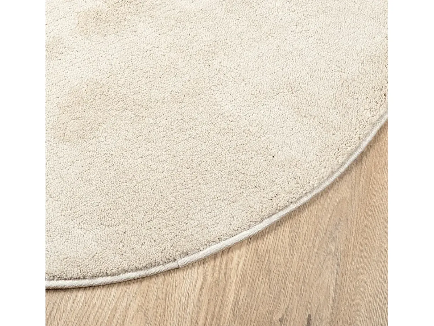 Alfombra OVIEDO de pelo corto Ø 160 cm Beige