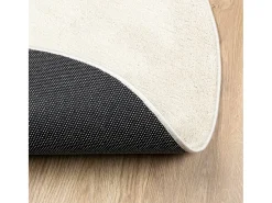 Alfombra OVIEDO de pelo corto Ø 160 cm Beige
