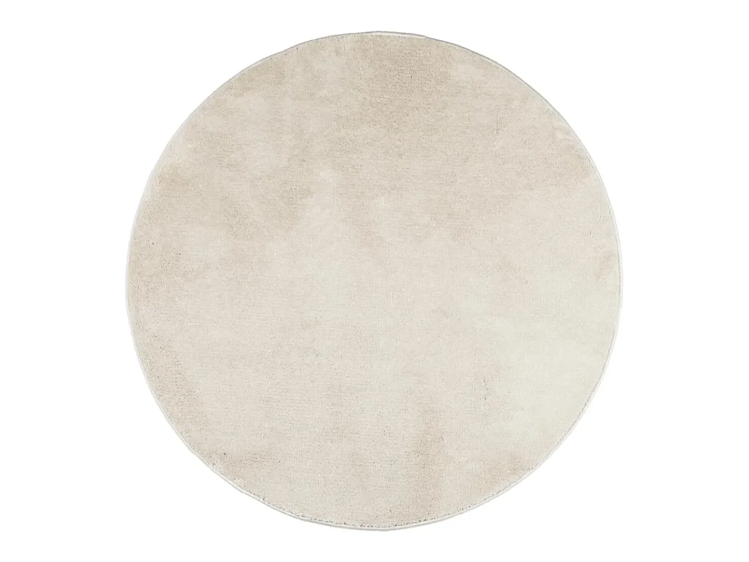 Alfombra OVIEDO de pelo corto Ø 160 cm Beige