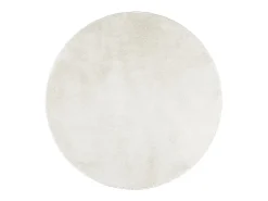 Alfombra OVIEDO de pelo corto color crema Ø 200 cm