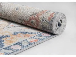 Discount the carpet Alfombra Palma Exterior Ornamento, Multi, 120 cm, redondo Multicolor