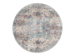 Alfombra Palma Exterior Vintage, Multi, 120 cm, redondo