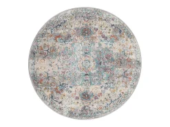 Alfombra Palma Exterior Vintage, Multi, 120 cm, redondo