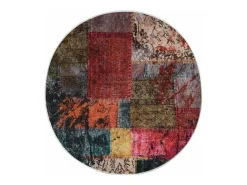Clearance Alfombra patchwork antideslizante lavable φ120 cm Multicolor