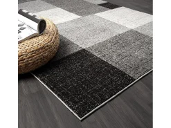 the carpet Alfombra De Salón^Alfombra Pearl Salón morno Geométrico, , 140 x 200 cm Gris