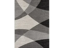 Alfombra Pearl Salón morno Corte contorno, Gris, 200 x 280 cm