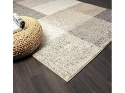 the carpet Alfombra De Salón^Alfombra Pearl Salón morno Geométrico, , 140 x 200 cm Beige