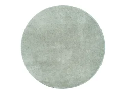 Alfombra pelo corto lavable antideslizante - Verde - 200 cm Redondo - RELAX