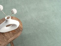 Alfombra pelo corto lavable antideslizante - Verde - 200 cm Redondo - RELAX