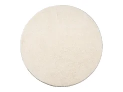 the carpet Alfombra De Salón|Alfombra Redonda^Alfombra pelo corto lavable antideslizante - - 120 cm Redondo - RELAX Beige