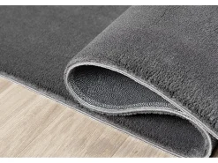 Alfombra pelo corto lavable antideslizante - Antracita - 200 x 280 cm - RELAX