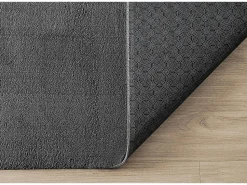 the carpet Alfombra De Salón^Alfombra pelo corto lavable antideslizante - Antracita - 160 x 220 cm - RELAX Gris antracita