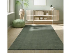 the carpet Alfombra De Salón^Alfombra pelo corto lavable antideslizante - Bosque - 240 x 340 cm - RELAX Verde