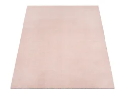 Alfombra pelo corto lavable antideslizante - Rosa - 140 x 200 cm - RELAX