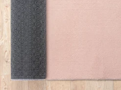 Alfombra pelo corto lavable antideslizante - Rosa - 240 x 340 cm - RELAX