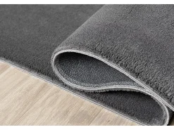 the carpet Alfombra De Salón^Alfombra pelo corto lavable antideslizante - Antracita - 80 x 300 cm - RELAX Gris antracita