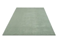 Alfombra pelo corto lavable antideslizante - Verde - 60 x 110 cm - RELAX