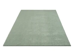 Best the carpet Alfombra pelo corto lavable antideslizante - Verde - 140 x 200 cm - RELAX Verde claro