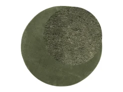 Alfombra De Salón|Alfombra Redonda^Alfombra pelo corto suave lavable HUARTE bosque Ø 80 cm ES64134 Verde