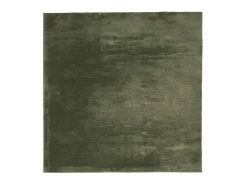 Alfombra pelo corto suave lavable HUARTE verde bosque 200x200cm ES90454